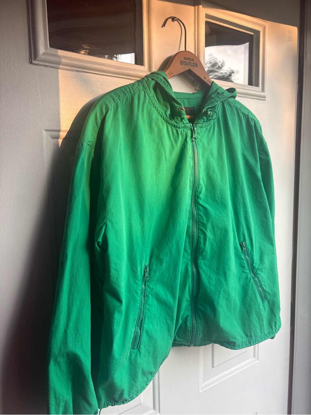 Sanctuary Standard Surplus Green Zip Up Utility Jacket Pockets 100% Cotton M